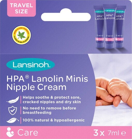 Lansinoh HPA Lanolin Nipple Cream 3x7ml