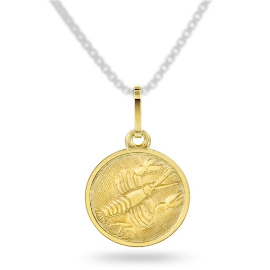 Pan Jewelry, Anheng i 585 gult gull med krepsen Pan Jewelry, Anheng i 585 gult gull med krepsen