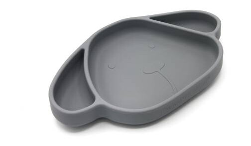 The Cotton Cloud Silicone Suction Tallerken Milo Storm Grey