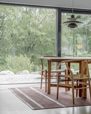 Inhouse Group Grinda coffee håndvevd ullteppe