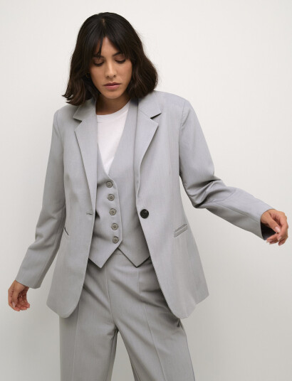 Kaffe Kasakura Blazer - Grey - 34 Kaffe Kasakura Blazer - Grey - 34