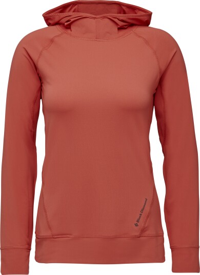 Black Diamond Women"s Ls Alpenglow Hoody Baja Sunrise S