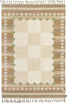 Axeco Bolmsö beige håndvevd ullteppe Axeco Bolmsö beige håndvevd ullteppe