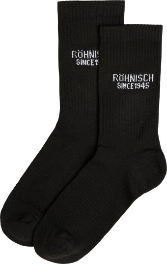 RöhnischWomen's 2 Pack Logo Socks Black 36 38