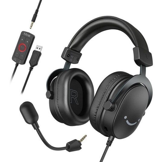 Fifine H9 7.1 Gaming Headset Rgb - Svart Fifine H9 7.1 Gaming Headset Rgb - Svart
