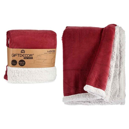 Gift Decor Fleece Blanket Rosa Hvit (130 X 170 Cm)