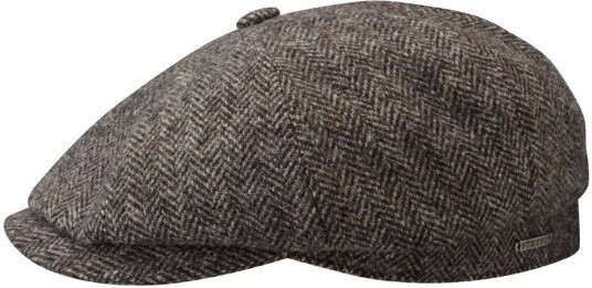 Stetson Men's Hatteras Wool Herringbone Grey Herringbone M
