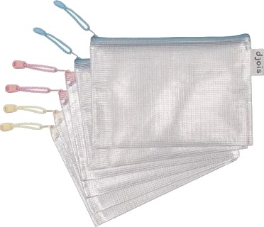 A5 Lynlåspose Ass.Pastelfarver 6 Stk. A5 Lynlåspose Ass.Pastelfarver 6 Stk.