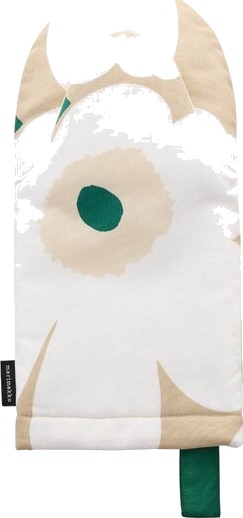Marimekko Pieni Unikko ovnsvott 32 cm sand/hvit/smaragdgrønn Marimekko Pieni Unikko ovnsvott 32 cm sand/hvit/smaragdgrønn
