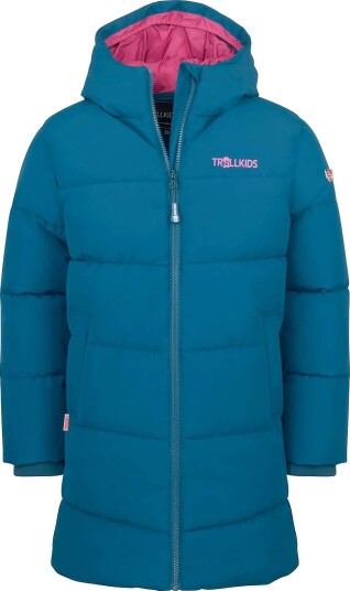 TrollKids Girls Aurland Coat Xt   MADEIRA BLUE/BRIGHT BERRY   116