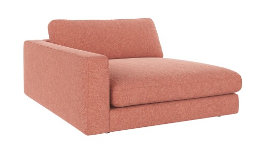 Rowico Home Duncan 1,5 seters sjeselong V Rød Brenda 52 129 x 150 x 78 cm Rød
