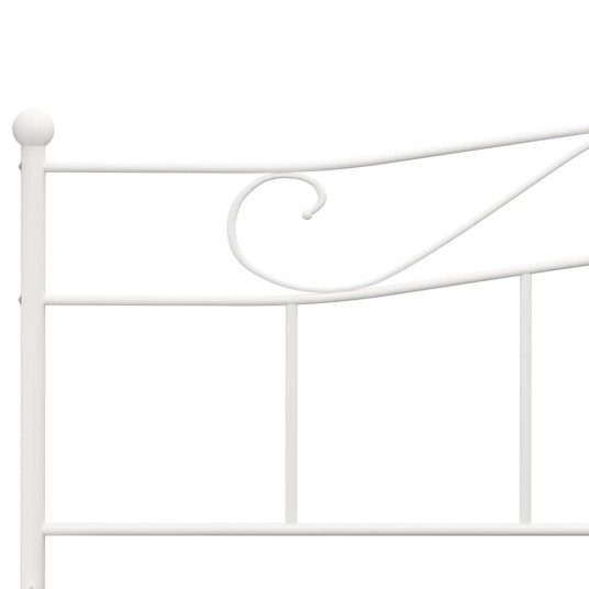 vidaXL Sengeramme hvit metall 180x200 cm