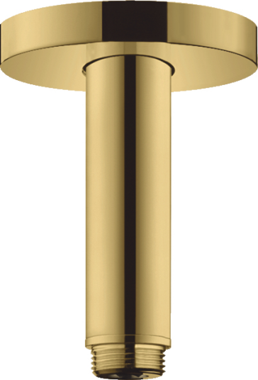 Hansgrohe Taktilkobling S til hodedusj 10 cm, 1/2", Polert Gull-Optikk Hansgrohe Taktilkobling S til hodedusj 10 cm, 1/2", Polert Gull-Optikk