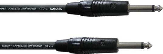 Cordial Cpl 3 Pp 6.35Mm Hankjønn 6.35Mm Hankjønn 3 M Svart