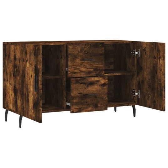 vidaXL Skjenk røkt eik 100x36x60 cm konstruert tre vidaXL Skjenk røkt eik 100x36x60 cm konstruert tre
