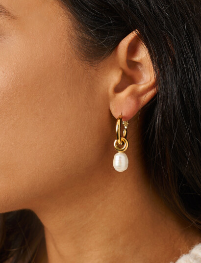 My Jewellery Earrings With Pearl   Gold   