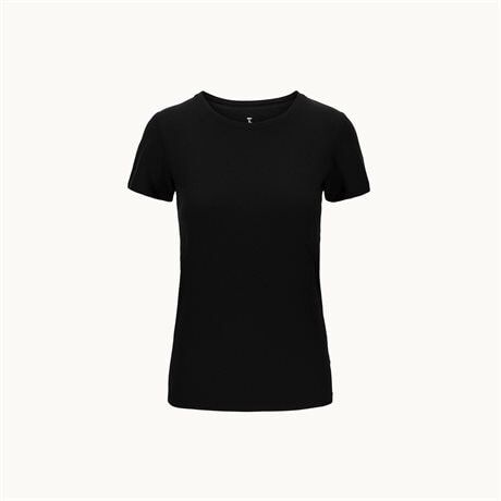 Tufte Womens Crew Neck T-shirt Black XS