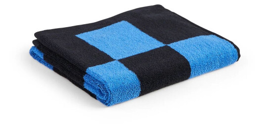 HAY Check håndkle 50 x 90 cm Cobolt blue