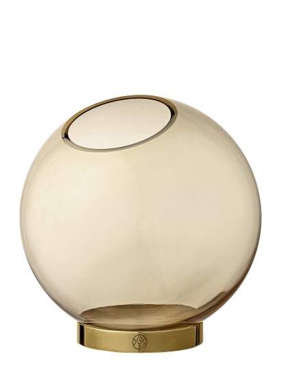 Aytm Globe Vase MFod Beige AMBER/GOLD 17 cm