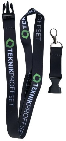 Nøkkelring med Teknikproffset logo Svart