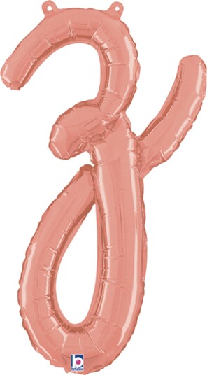 Ballongkungen Bokstavballong Script Roségull Bokstav Z 34726RG