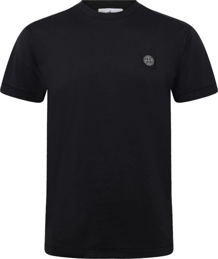 Stone Island Logo T Shirt   BLACK   XL