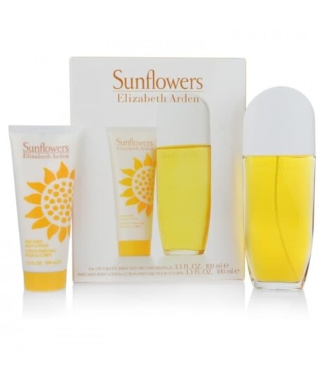 Elizabeth Arden Sunflowers Gavesett med Eau de Toilette 100ml og Body Lotion 100ml