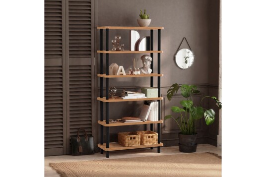 Andifli Bokhylle 80x168,5 cm Svart