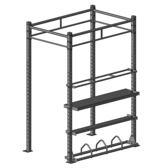 Master Fitness Bumper Storage Shelf 178 Cm, Ställning viktskivor