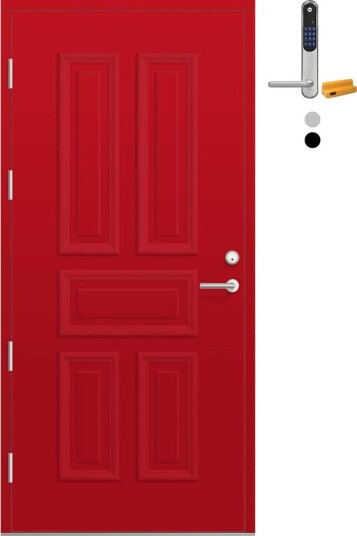 Ytterdør Bygg1 Fjord 04 med Yale Doorman Classic Home