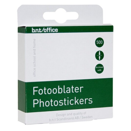 Fotohjørner Hvite 500-pakning BNT Office Fotohjørner Hvite 500-pakning BNT Office