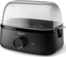 Philips 3000 Series Eggkoker 6 Egg 400W Mørkesvart HD9137/90