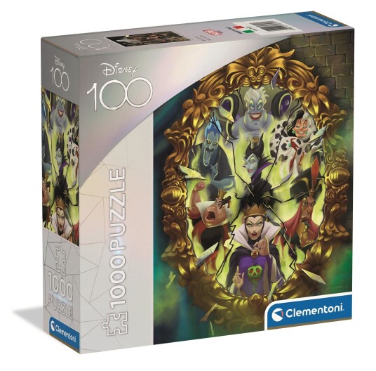Clementoni Puzzle Disney 100 Villians Illustration 1000 pcs 39718