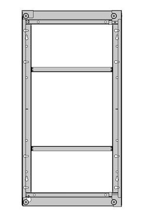Multibrackets Veggfeste for 55" LCD-panel - Pro Series OH55F/B/A-S, Svart