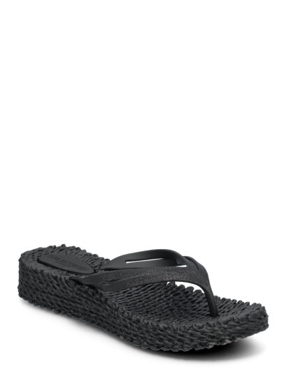 Ilse Jacobsen Flip Flops On Platform Sole - Black - S38