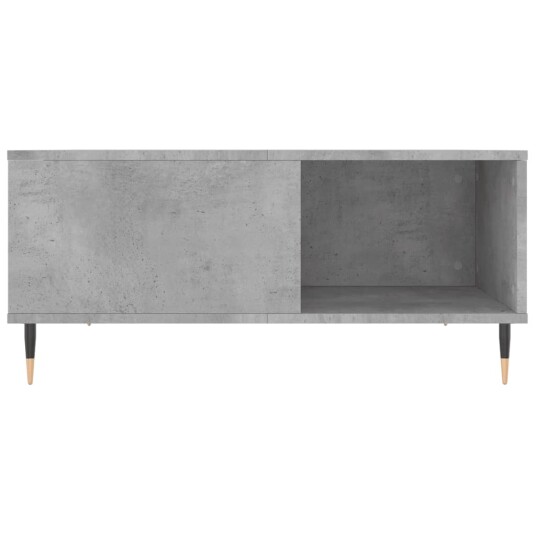 vidaXL Salongbord betonggrå 80x80x36,5 cm konstruert tre