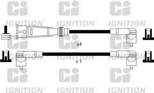 Tennplugg kabelsett QUINTON HAZELL XC1145