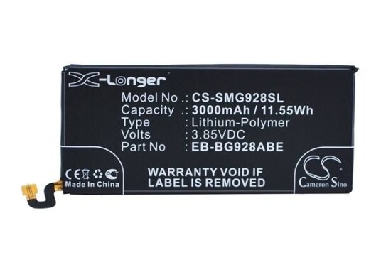 Samsung Galaxy S6 Edge+ batteri (3000 mAh 3.8 V)