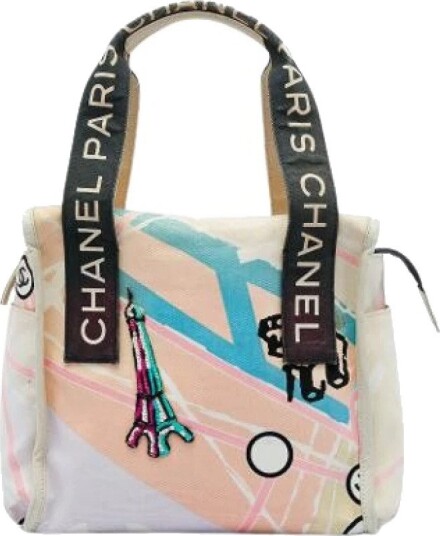Chanel Vintage unisex Pre owned Beige ONE SIZE,