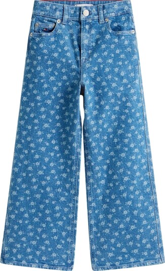 Tommy Hilfiger Jeans Vide ben Flower Light Denim Tommy Hilfiger 16 år 176 Jeans Blå