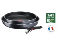 Tefal Ingenio L1589132 Stekesett Svart Aluminium Titan Thermo-Spot