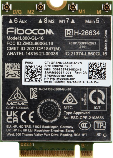HP XMM 7560 R+ 4G LTE-Advanced Pro Router Sort