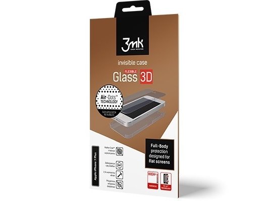 3Mk Flexibleglass 3D Iphone 8 Plus Hibridinis Stiklas + Folija Gale (3M000235)