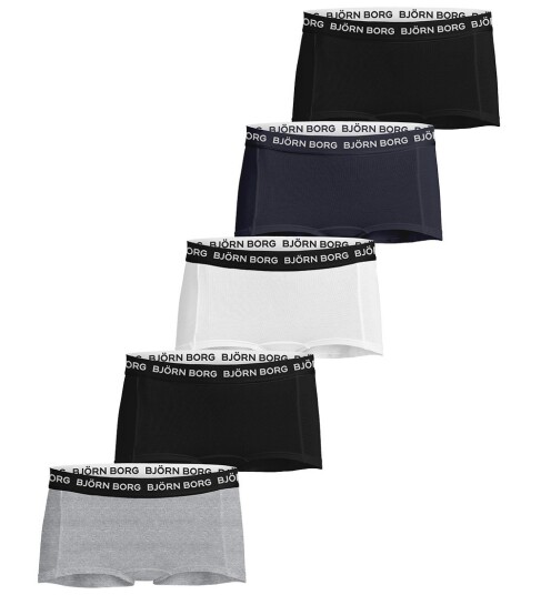 Björn borg Cotton Stretch Boxer Shorts 5-pack boksershorts jente Multicolor 146-152