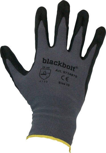 Blackbolt Grip Arbeidshanske Nylon/Lycra Str. 10 Blackbolt Grip Arbeidshanske Nylon/Lycra Str. 10