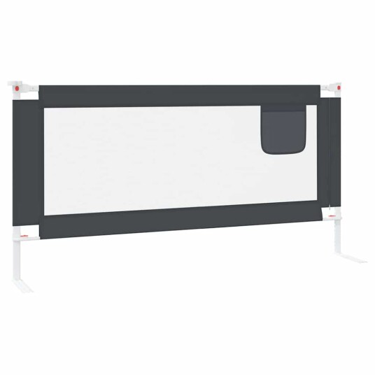 vidaXL Sengehest småbarn mørkegrå 180x25 cm stoff vidaXL Sengehest småbarn mørkegrå 180x25 cm stoff