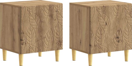  Nattbord 2 pcs Artisan eik 43 x 34,5 x 50 cm Konstruert tre