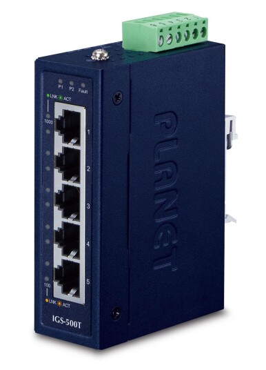 PLANET IP30 Compact size 5-Port