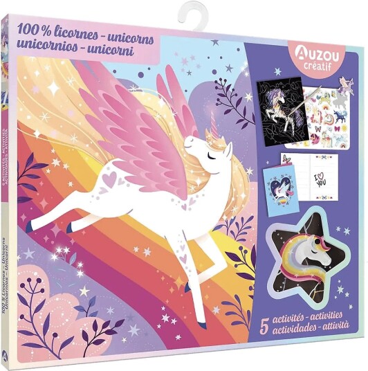 Auzou Activity Kit 100Pct Unicorn MULTI One Size