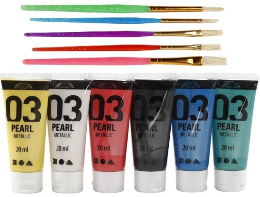 Creativ Company A-Color - Acrylic Paint - Metallic - 6 x 20 ml